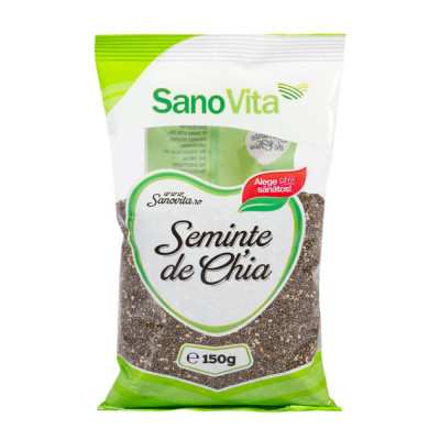 Seminte de Chia Sano Vita, 150g, Seminte Chia, Sano Vita Seminte Chia, Chia Sano Vita, Chia Neagra Sano Vita, Seminte de Chia Desert, Seminte de Chia foto