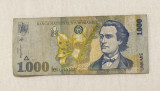 Bancnota de colecție 1000 de lei din 1998 cu Mihai Eminescu