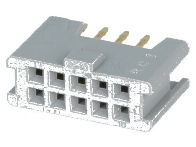 Conector IDC soclu mamă 10 PIN THT aurit 3A 2,54mm foto