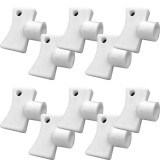 Cumpara ieftin Set 10x Cheie universala pentru aerisit calorifere, din plastic, 21 x 18 x 10 mm, cap tip fluture