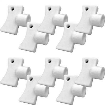 Set 10x Cheie universala pentru aerisit calorifere, din plastic, 21 x 18 x 10 mm, cap tip fluture foto