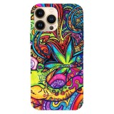 Husa compatibila cu Apple iPhone 15 Plus model Message from ayahuasca, Silicon, TPU, Viceversa, Transparent, Carcasa
