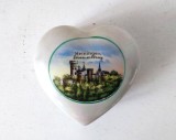 Caseta de portelan Germania suvenir Meiningen Schloss Landsberg , 8x8x4cm