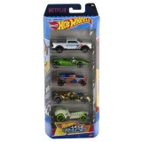 SET 5 MASINI HOT WHEELS LETS RACE SuperHeroes ToysZone, Mattel