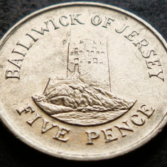 Moneda 5 PENCE - JERSEY, anul 1993 * cod 3572