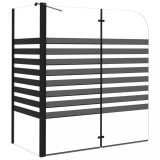 Cumpara ieftin Cabina de baie, 120x68x130 cm, sticla securizata, dungi