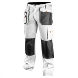 Pantaloni de lucru, alb, marimea S/48 81-120-S