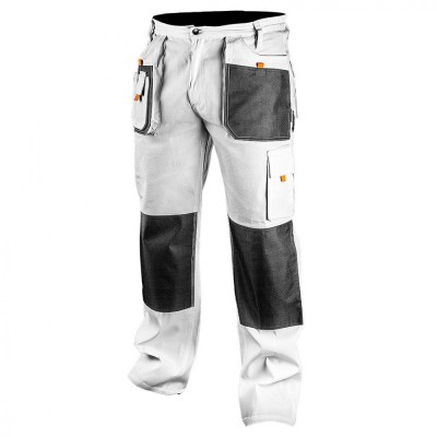 Pantaloni de lucru, alb, marimea S/48 81-120-S foto