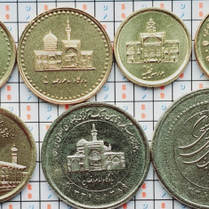 01B21 Iran set 7 monede 50, 100, 250, 500, 1.000, 2.000, 5.000 Rials UNC