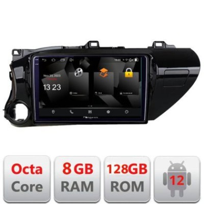 Navigatie Toyota Hilux 2016- 5960Pro-TY59 Android Octa Core Qualcomm 2K Qled 8+128 DTS DSP 360 4G Optical CarStore Technology foto