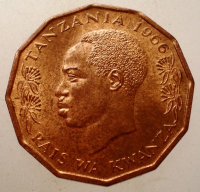 1.924 TANZANIA 5 SENTI 1966 XF foto