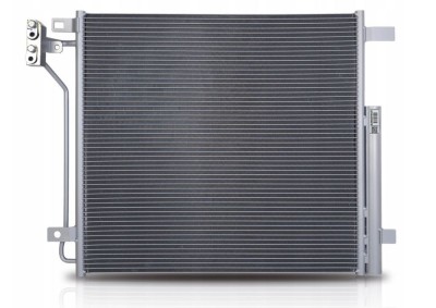 Condensator climatizare AC Jeep Grand Cherokee, motor: 2.0 T, 3.6 V6, 5.7 V8, Condensator cu filtru uscator; Phev, 605x555x16, miez si rezervor din foto