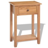 Cumpara ieftin Masă consolă, 50 x 32 x 75 cm, lemn masiv de stejar