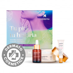 Pachet Ser Aglicolic 30ml + Crema de fata Reti Age 50ml + Gel de ochi Reti Age 15ml, Sesderma