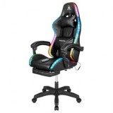 Scaun gaming gx-150 negru led masaj kruger&amp;matz