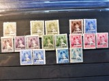 Romania 1930, LP 83 f, Regele Mihai I supratipar &quot;8 IUNIE 1930&quot; - DEPARAIATE - Lot 17 timbre cu variatii de culoare, MH, Gumate (T167), Nestampilat