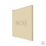 Panou variator touch Luxion din sticla securizata, auriu