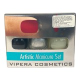 Cumpara ieftin Set artistic pentru manichiura Little Black Dress 04, Vipera 57304, 16,5 ml