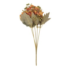 Buchet flori artificiale portocalii verzi 10x10x32 cm