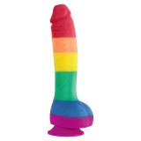 Pride-Dildo Steag Lgbt 19 cm-Silicon, Ventuza