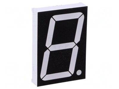 Afișaj LED 7 Segmente 38.1mm Albastru Catodic foto