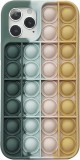 Husa de protectie pentru iPhone 11 Pop It, silicon, multicolor, 6,1 inchi