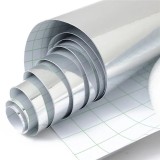 Cumpara ieftin Set 2 bucati folie Crom pentru colantare oglinzi sau alte ornamente 25 x 25cm