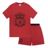 FC Liverpool pijamale de bărbați Short Red Marl - XL