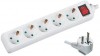 Prelungitor 5 Prize Well, 5m, 3500W, Intrerupator, Cablu 3x1.5mmp, Protectie Impamantare, Alb