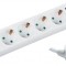 Prelungitor 5 prize 5m cu intrerupator 3xG1.5mmp 3500W Well