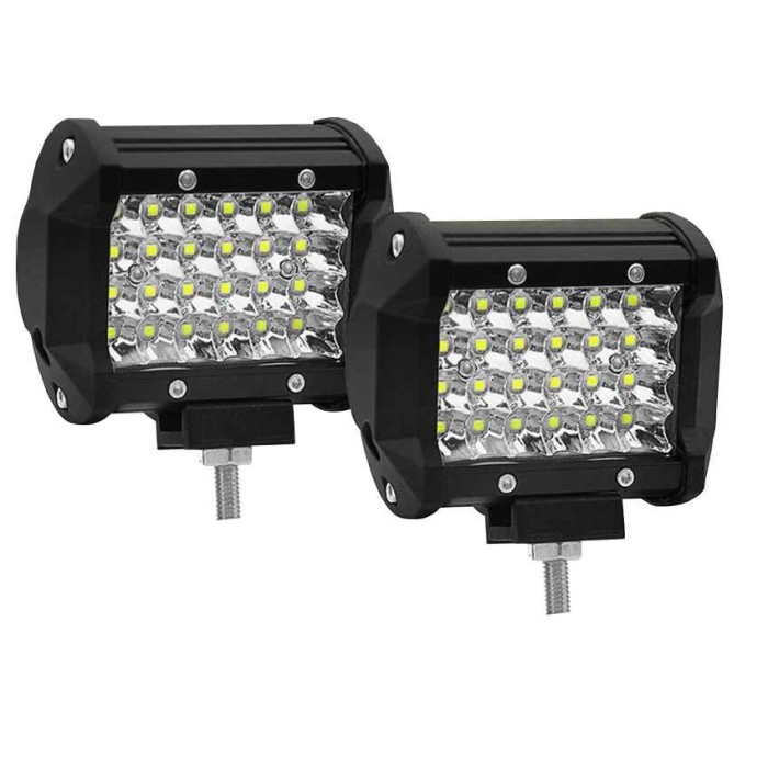 Set 2 x Proiector auto, 24 LED, 72W, 6500K, 12-24V