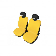 Huse scaune auto tip maieu fata Galben, 2 bucati AutoDrive ProParts