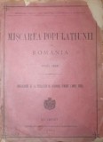 MISCAREA POPULATIUNII DIN ROMANIA IN ANUL 1888
