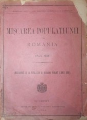 MISCAREA POPULATIUNII DIN ROMANIA IN ANUL 1888 foto