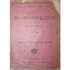 MISCAREA POPULATIUNII DIN ROMANIA IN ANUL 1888