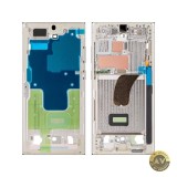 Carcasa Mijloc Samsung Galaxy S23 Ultra S918 Crem Service Pack GH96-15833B