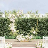 vidaXL Arc de nuntă Auriu 195 x 35 x 211 cm Oțel 42023034