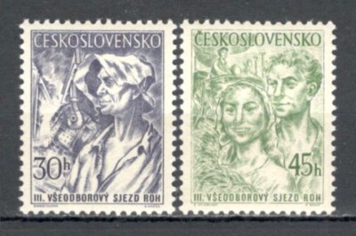 Cehoslovacia.1955 Congresul sindicatelor XC.233 foto
