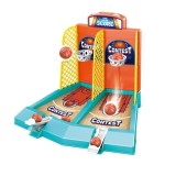Joc de masa mini baschet interactiv pentru copii, flippy, pentru 2 jucatori, 6 mingi incluse, 22x16.5x18.2 cm, multicolor