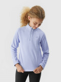 Lenjerie termoactivă din fleece (bluză) pentru fete - mentă, 4F Sportswear