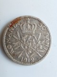 Monedă Argint 50 Bani 1912 Carol I - Regatul Rom&acirc;niei, autentică