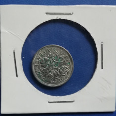 M3 C50 - Moneda foarte veche - Anglia - six pence - 1964