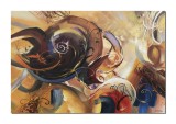 Cumpara ieftin Tablou abstract gigant pictat manual, Fantezie, 150x100cm ulei pe panza, gata de agatat pe perete