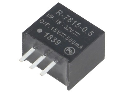Convertor DC/DC 15V 0,5A SIP3 foto