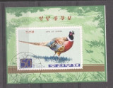 Korea 1976 Birds, imperf. sheet, used T.332, Stampilat