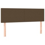 Cumpara ieftin Tablii de pat, maro inchis, 144x5x78/88 cm, textil