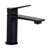 Baterie Lavoar Jungborn Gamma, Alama, Negru Mat, Monocomanda, Cartus Ceramic, Montare Chiuveta, Inaltime 159.5mm