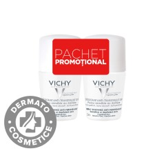 Pachet Deodorant roll-on antiperspirant 48h, 2x50ml, Vichy