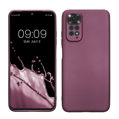Husa kwmobile pentru Xiaomi Redmi Note 11/Redmi Note 11S, Silicon, Mov, 58651.230 foto