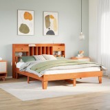 VidaXL Cadru de pat fără saltea, maro ceruit 200x200 cm lemn masiv pin